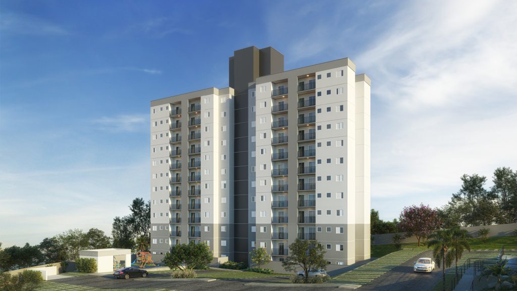 Hype Residencial Perspectiva Fachada R